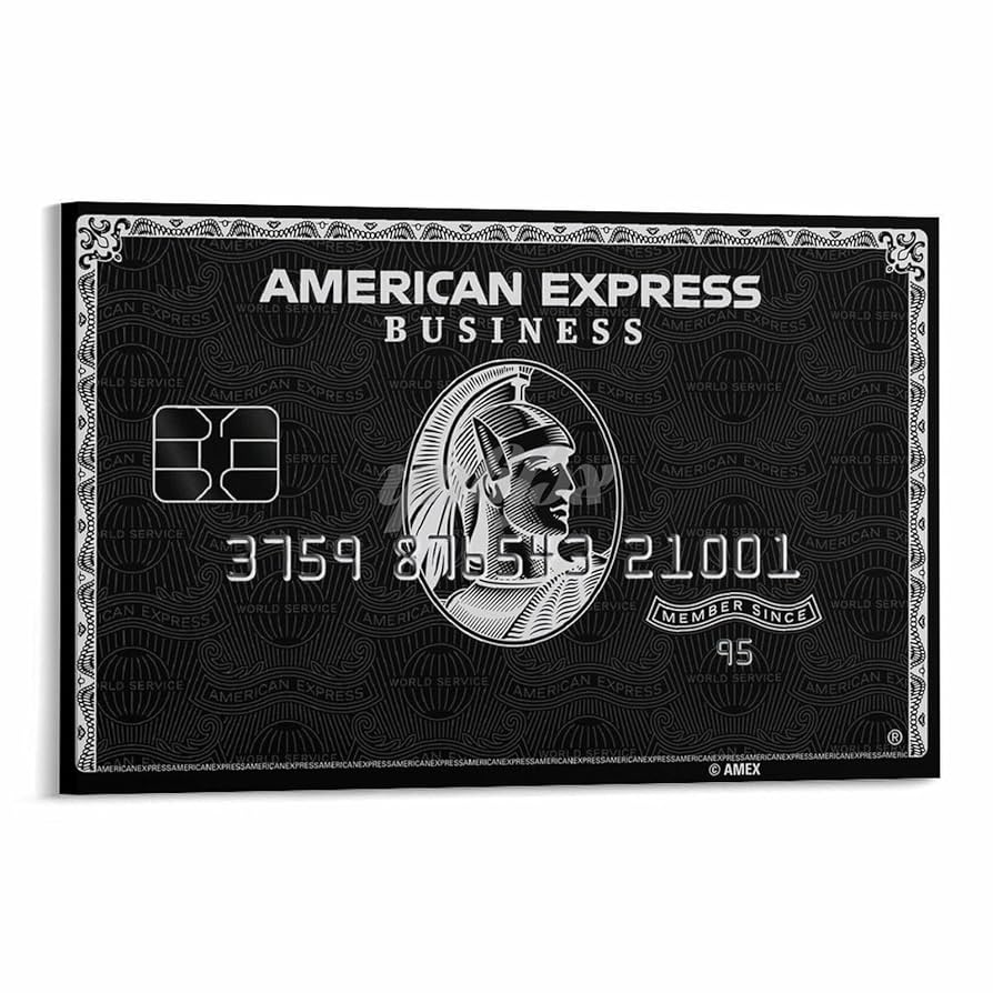 Amazon.com: DKHGIDBS American Express Card Poster Black Card